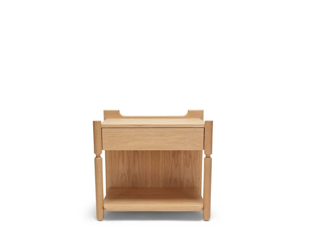 The San Rafael Nightstand is an expertly crafted nightstand.  It has one pull-out drawer and is hand-built with solid wood end caps and turned front legs.  We offer this nightstand in two sizes.

The Lawson-Fenning Collection is designed and