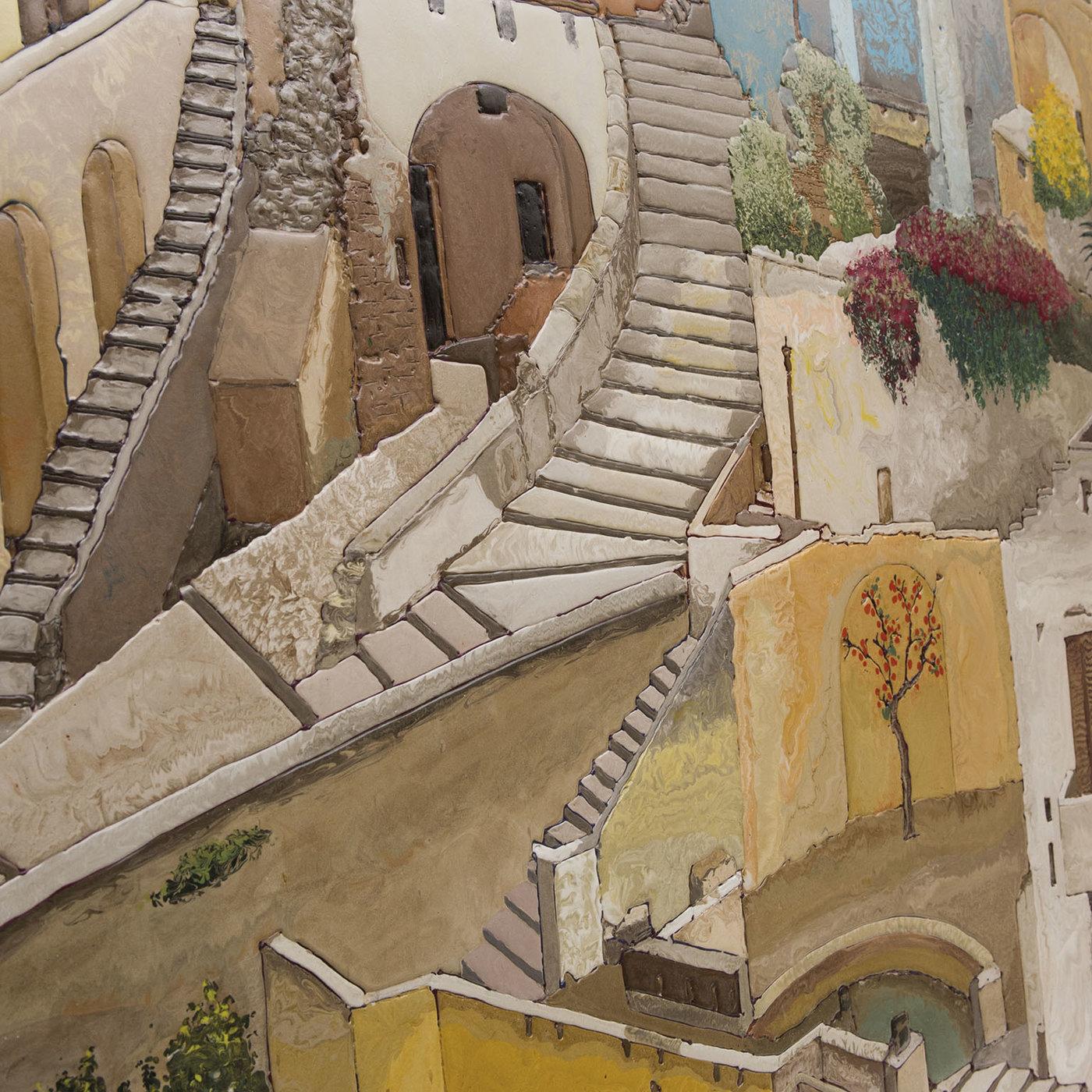 Italiano Matera Scagliola Wall Panel by Lodovico Cupioli in vendita