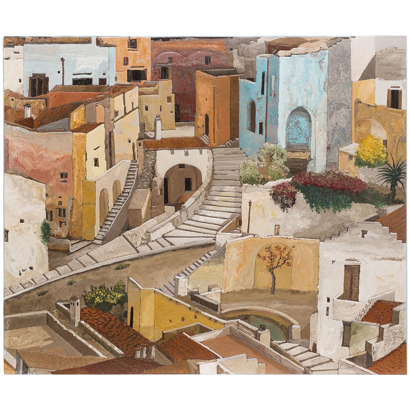 Matera Scagliola Wall Panel by Lodovico Cupioli in vendita