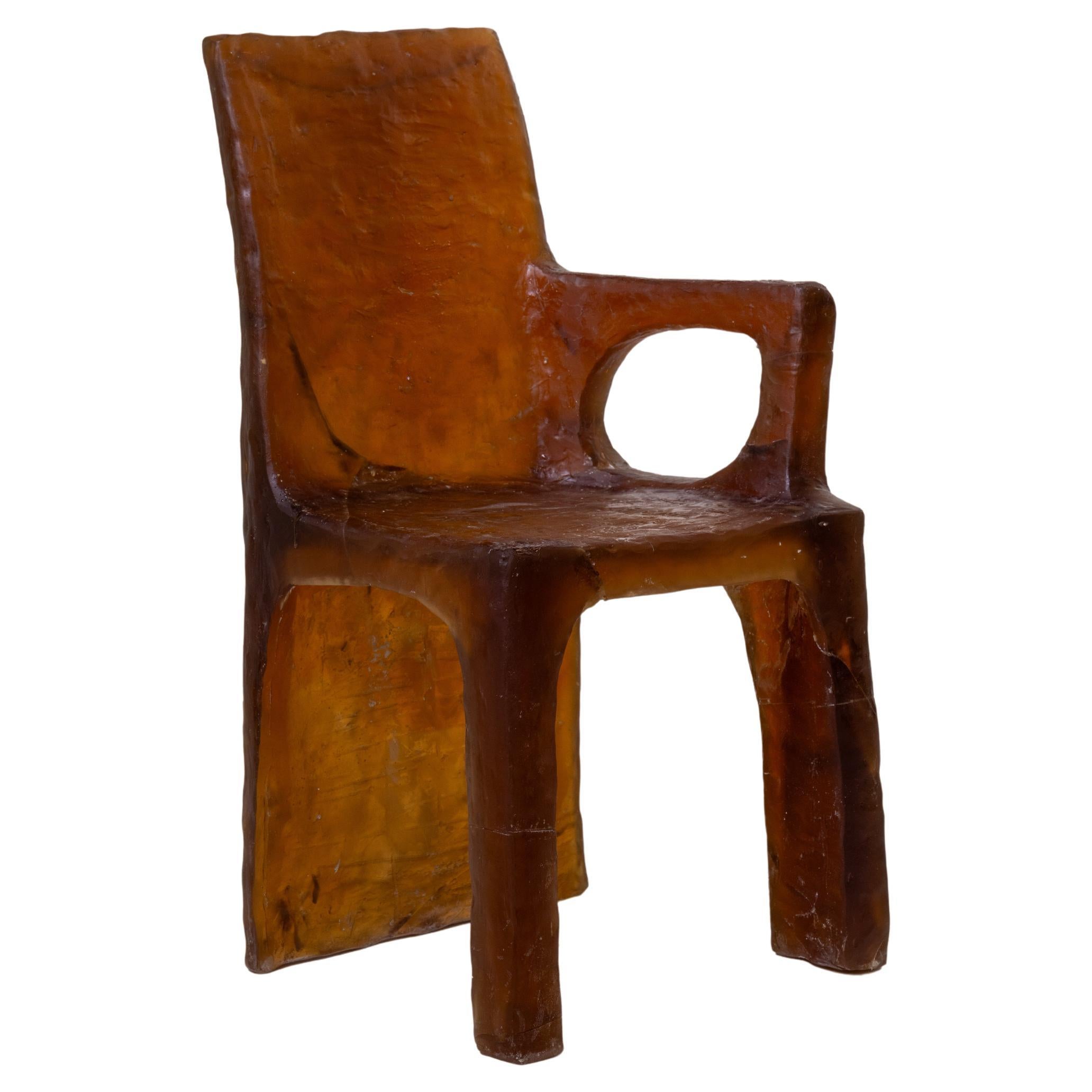 Materia Colectiva III Resin Chair by Marcela Cure For Sale