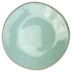 Materia Set of 6 Round Aquamarine Charger Plates