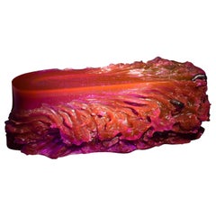 Acrylic Glass & Resin Sculpture Design Bench by Eduard Locota