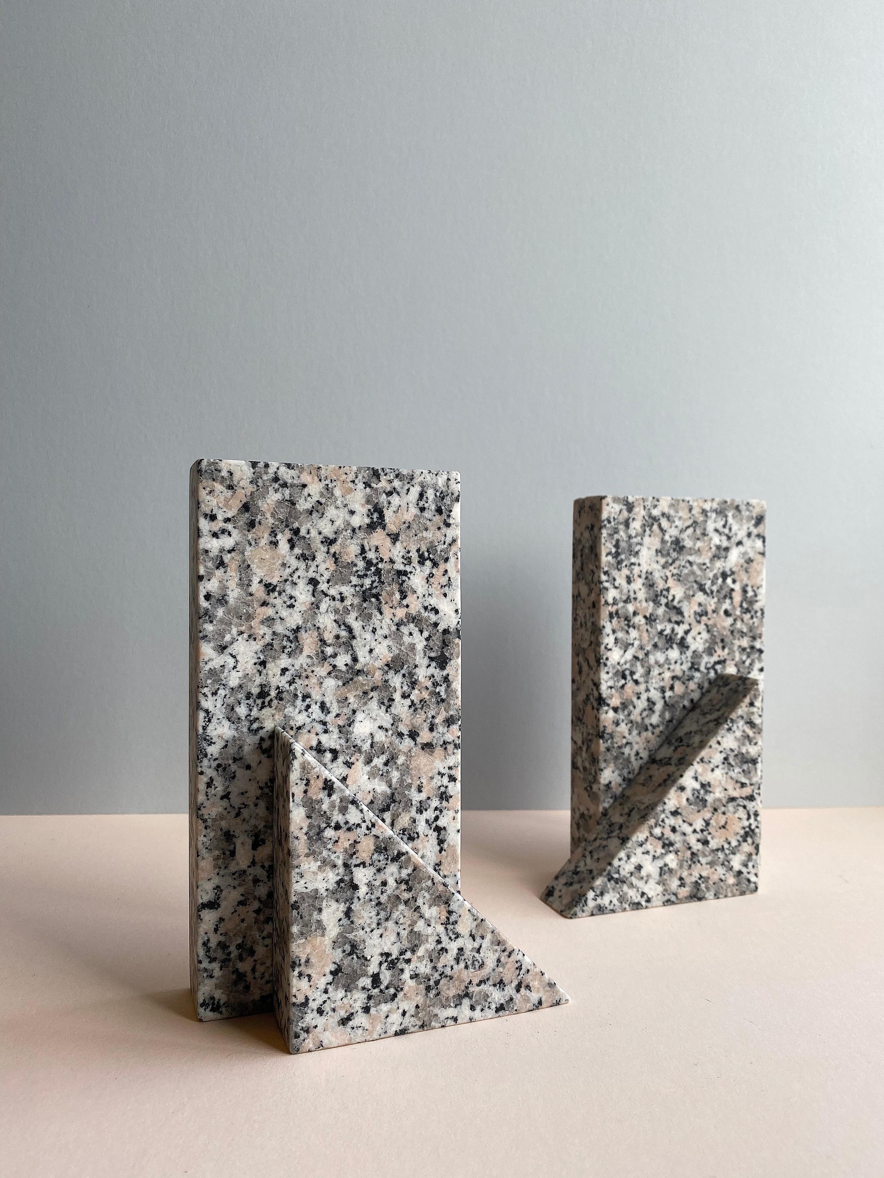 Materials matter set by Theodora Alfredsdottir
Unique set
Materials: Granite
Dimensions: 11 x 6 x 18 cm

Theodora Alfredsdottir is a product design studio based in London. 
Theodora is an Icelandic product designer. She holds a bachelor’s
