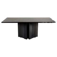 Absoluter schwarzer Granit-Esstisch von Dfdesignlab, handgefertigt in Italien
