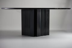 Materico - Absolute Black Granite Dining Table