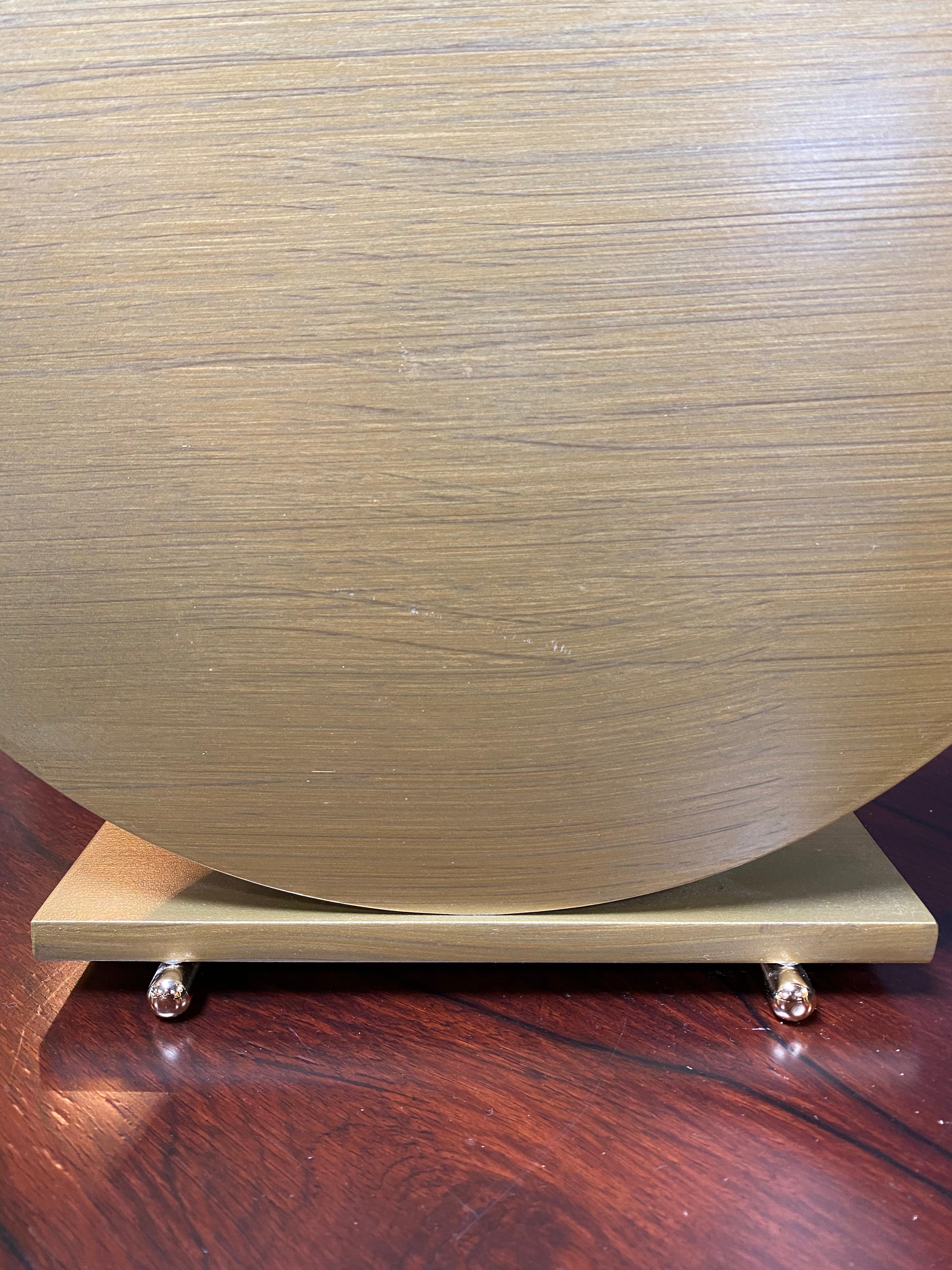 Materico Table Modern Clock 2019 with Sara Noir Marble and Finishes in 24k Gold 3