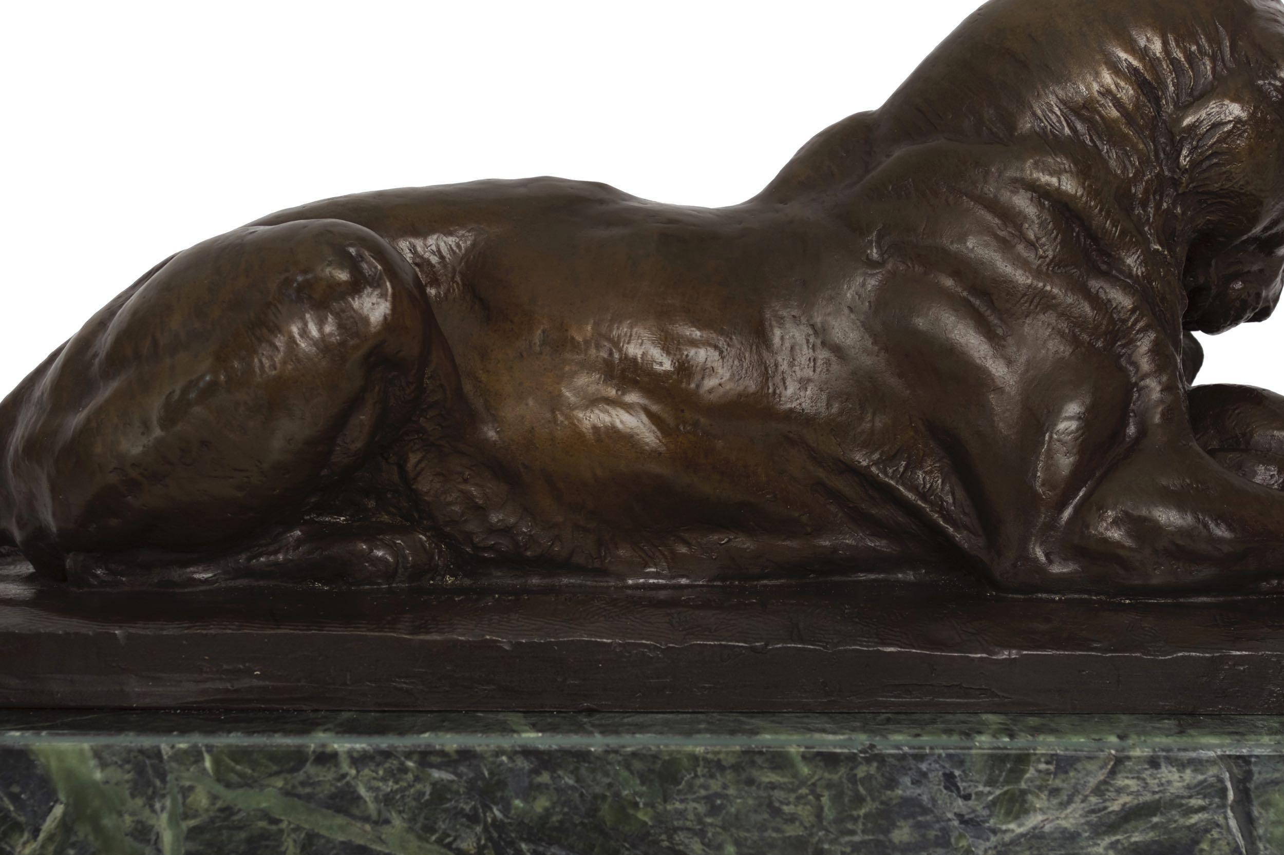 “Maternal Caress” Western Bronze Sculpture after Eli Harvey, American, 1860-1957 8