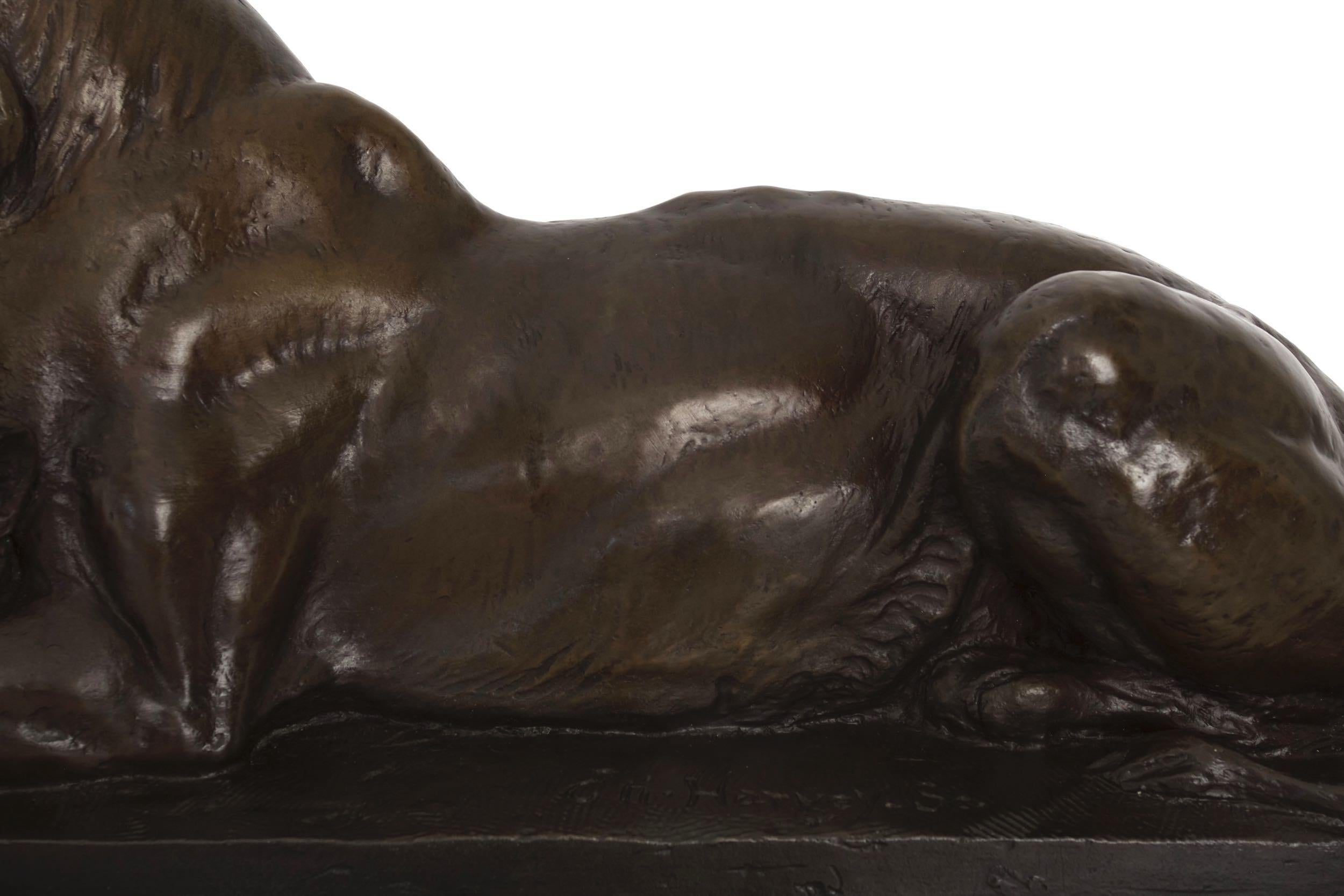 “Maternal Caress” Western Bronze Sculpture after Eli Harvey, American, 1860-1957 3
