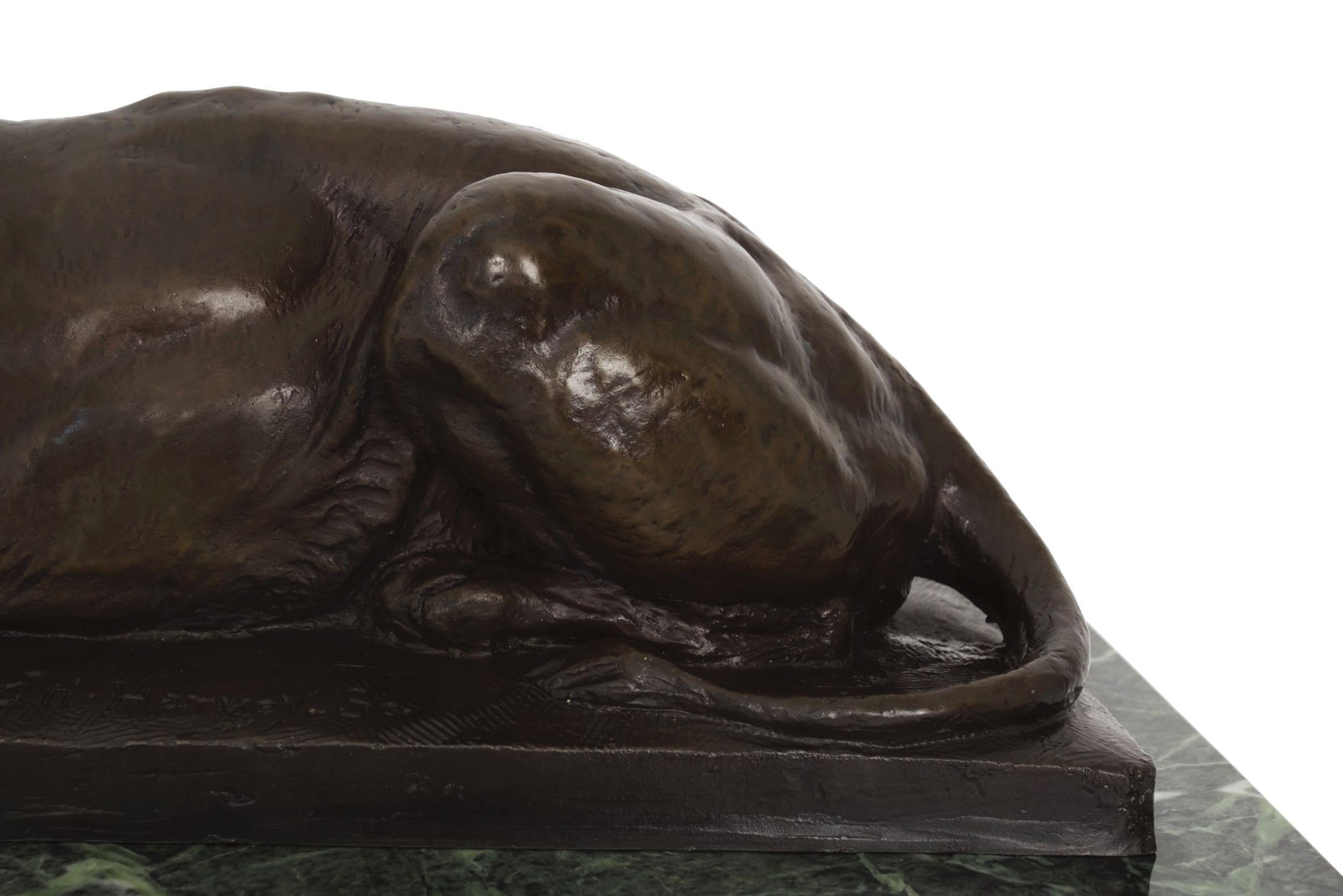 “Maternal Caress” Western Bronze Sculpture after Eli Harvey, American, 1860-1957 4