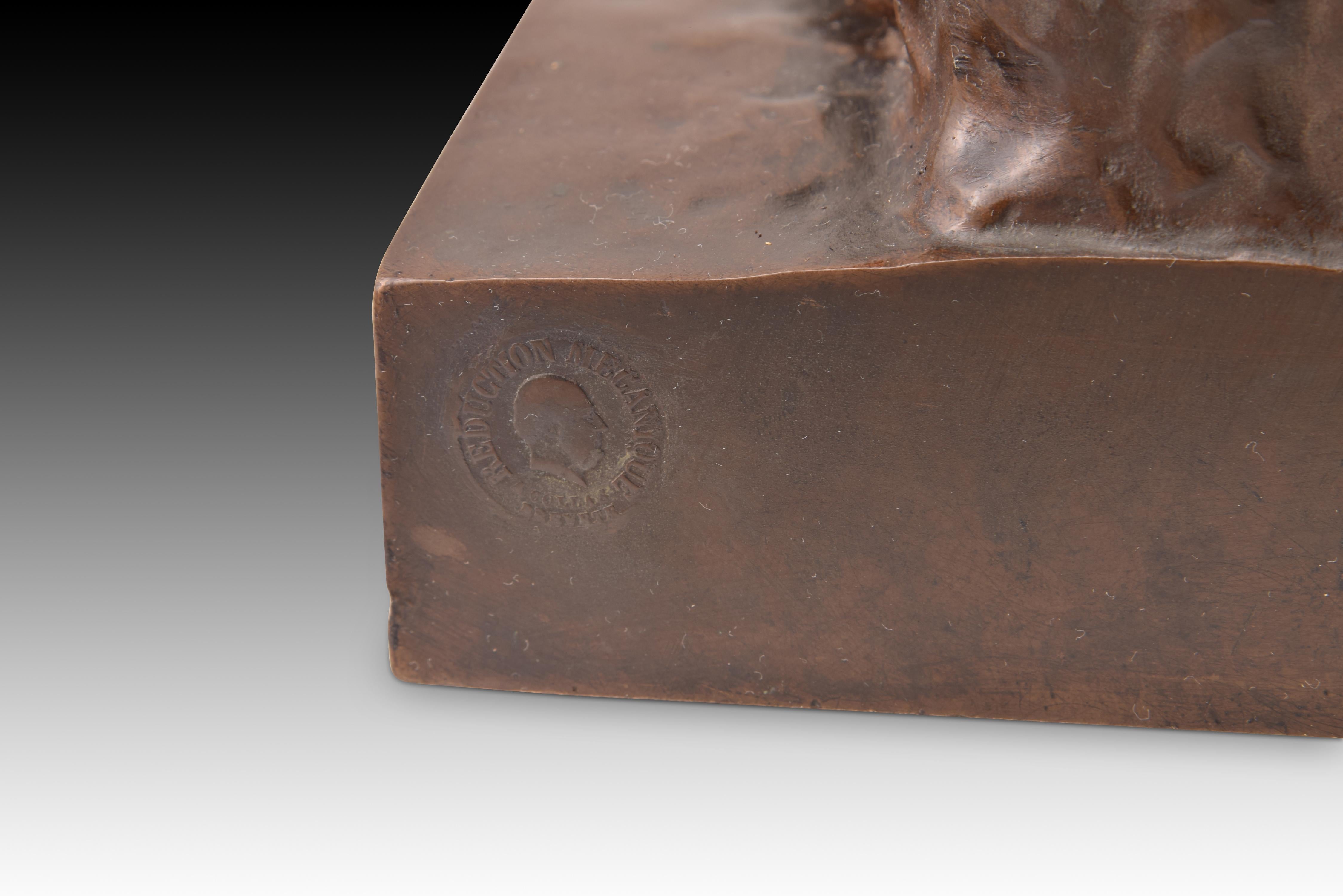 Maternity. Bronze. France, circa late 19th century, DUBOIS, Paul. 4