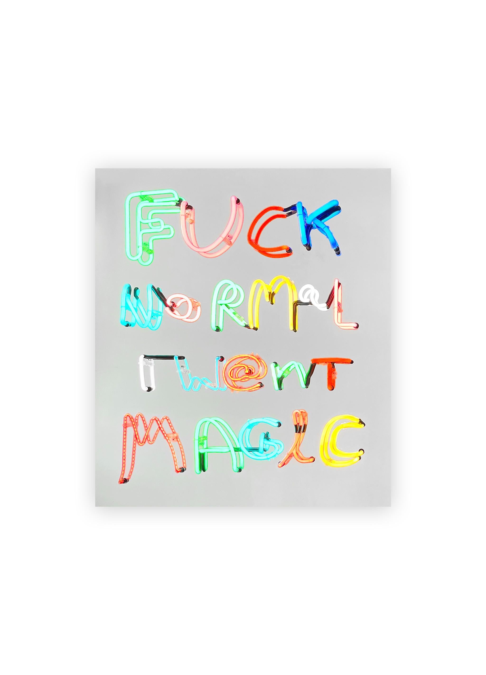Fuck Normal I Want Magic Œuvre d'art de l'artiste contemporain Von Motz en vente 5