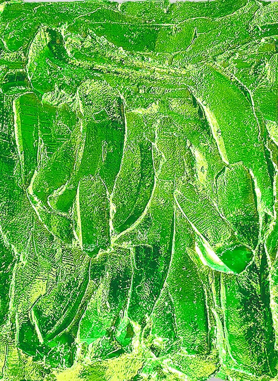 Green Bubblegum Artwork by Contemporary Artist Von Motz For Sale 2