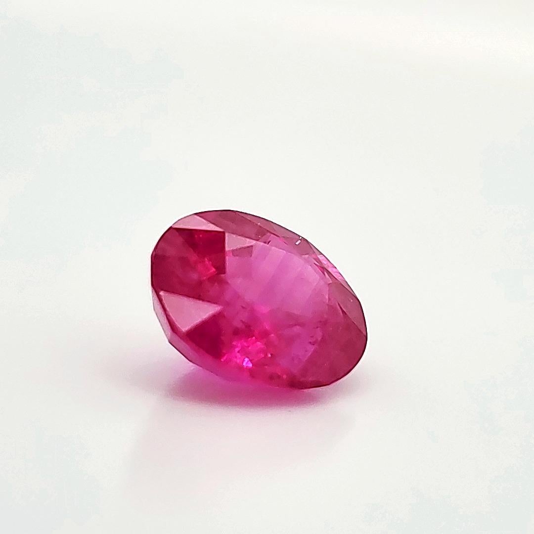 Mathematician's Ruby. The `Pi ' ruby of cts 3.14, from Burma (Mogok, Myanmar) with GRS certificate. 

Beautifully shaped and cut, this magical stone represents an infinite number and therefore exudes infinite love to the wearer or receiver. 

Pi is