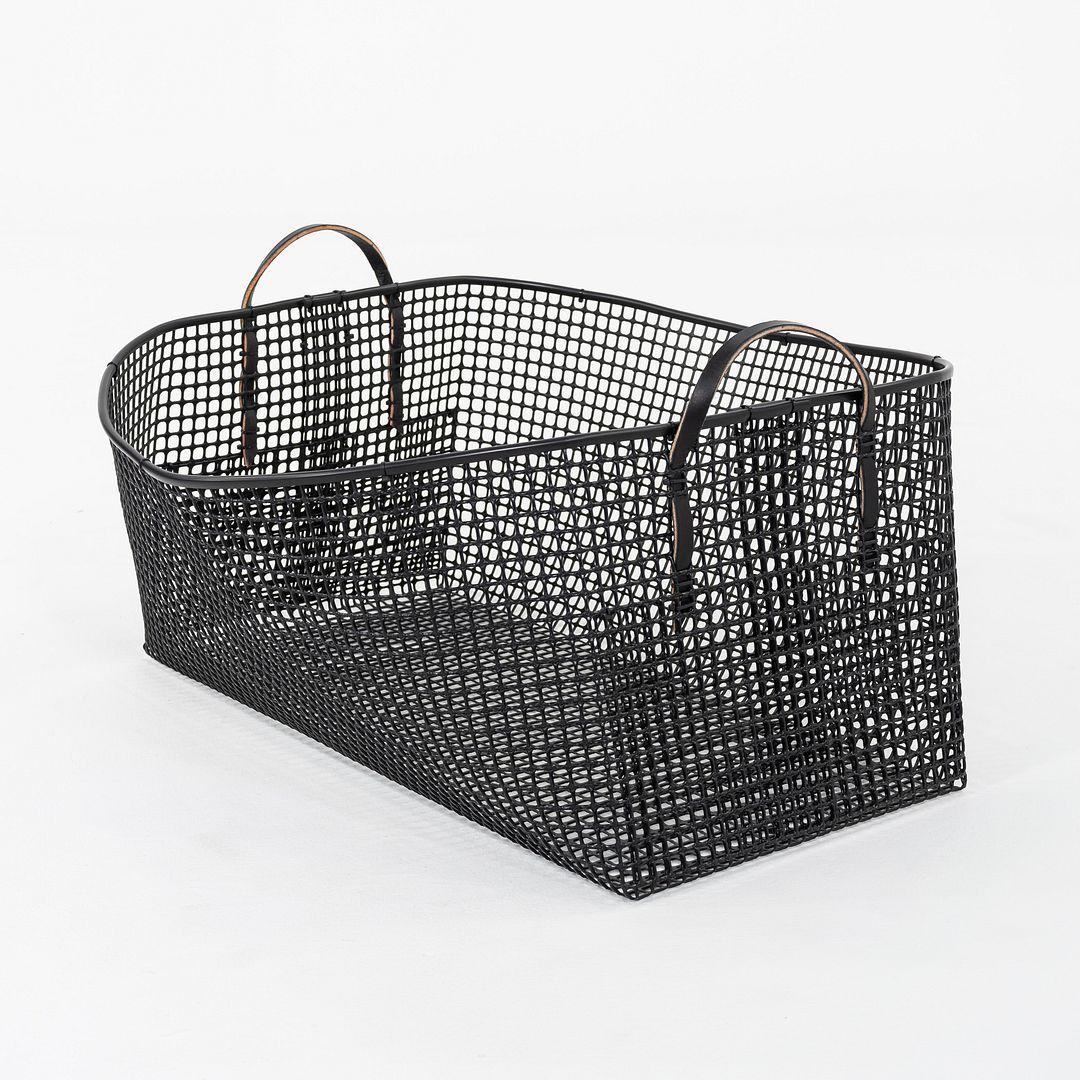 Matheson Large Laundry Basket with Black Handles by Zach Matheson for 14x30 USM For Sale 4