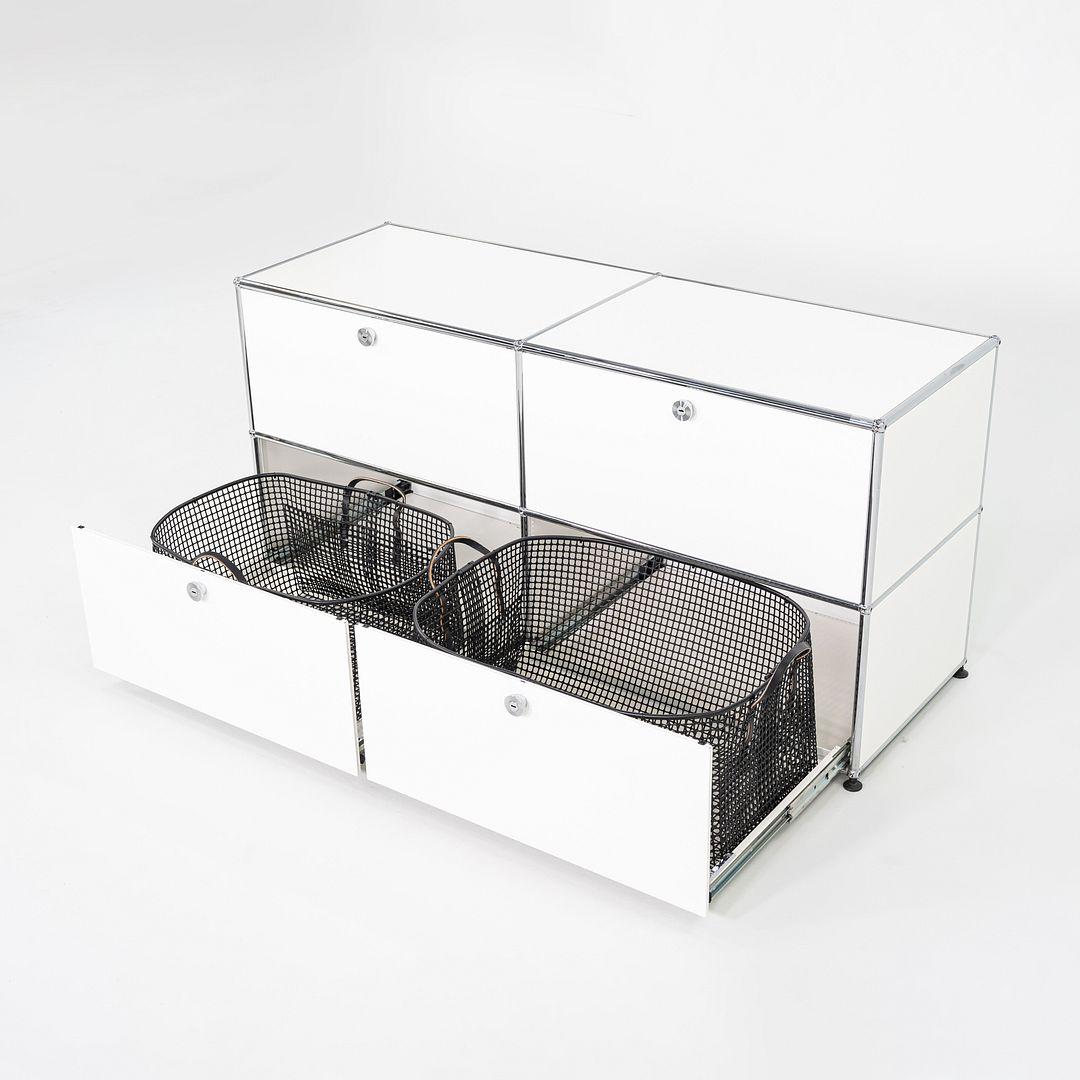 American Matheson Large Laundry Basket with Black Handles by Zach Matheson for 14x30 USM For Sale