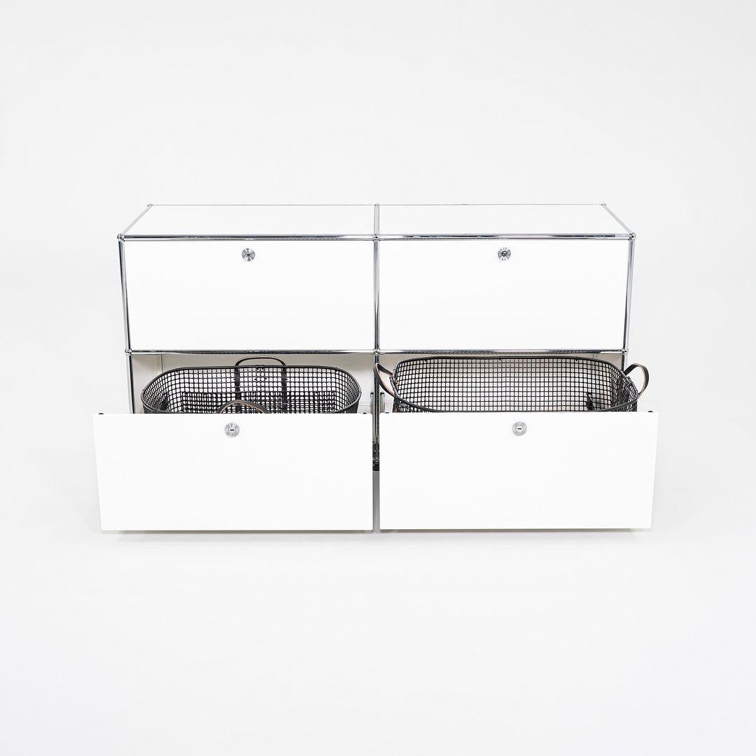 Moderne Panier de lavande de taille moyenne avec poignée noire Zach Matheson USM en vente