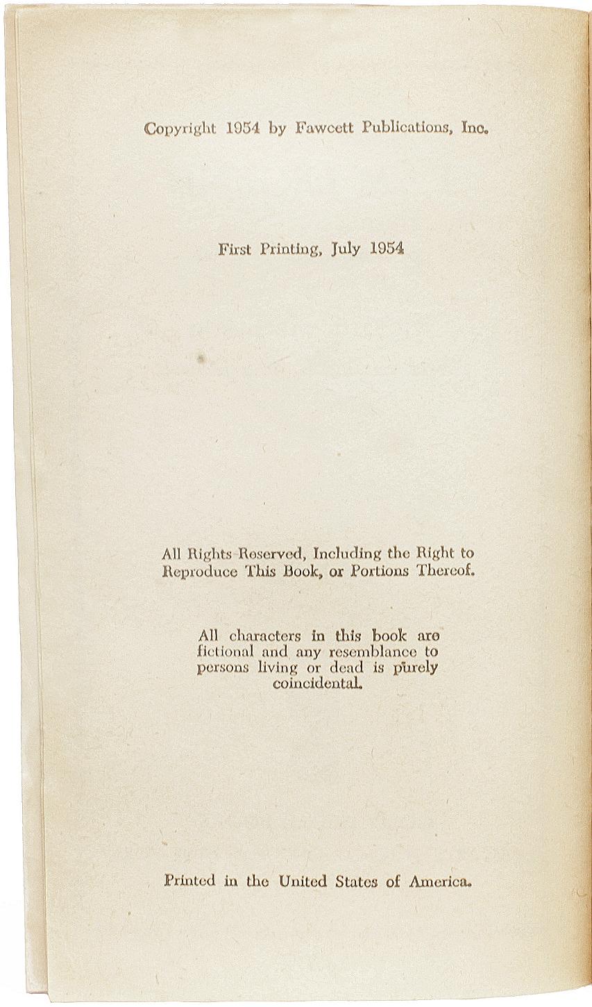 MATHESON, Richard. I+I. (Livre Gold Medal 417) - 1954 - PREMIERE IMPRESSION Bon état - En vente à Hillsborough, NJ