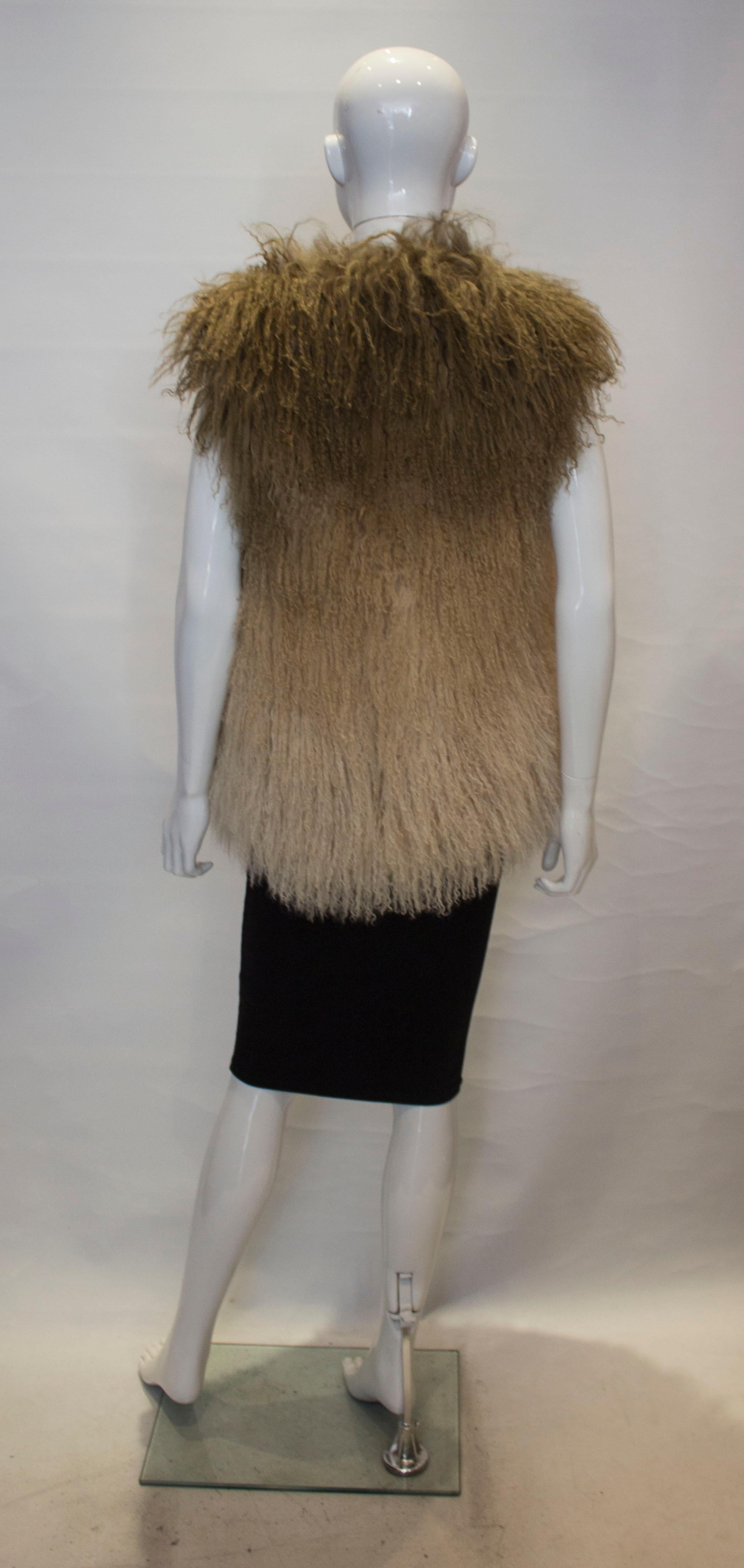 Women's Mathew Williamson Mongolian Lamb Fur Gilet