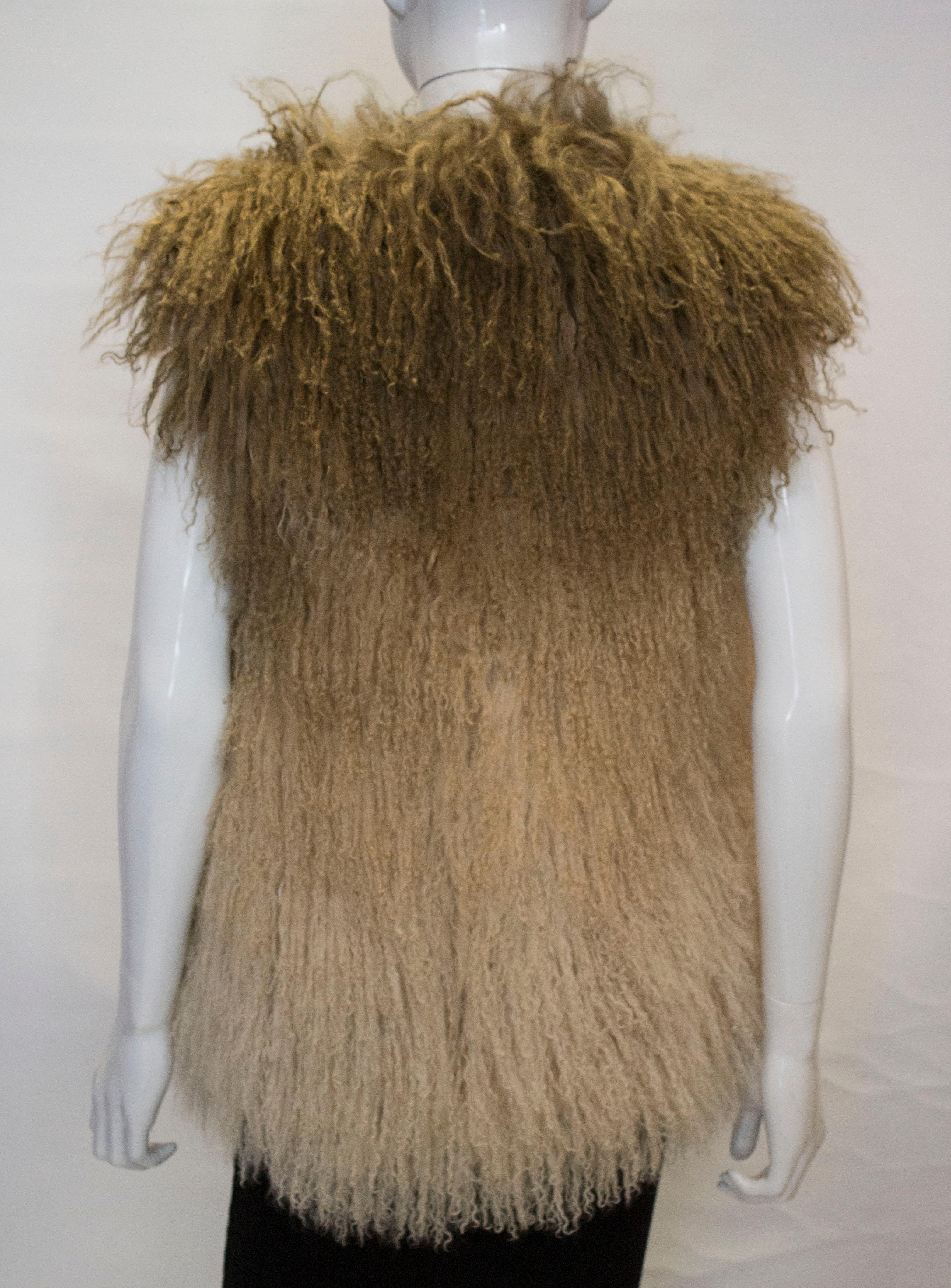 Mathew Williamson Mongolian Lamb Fur Gilet 1