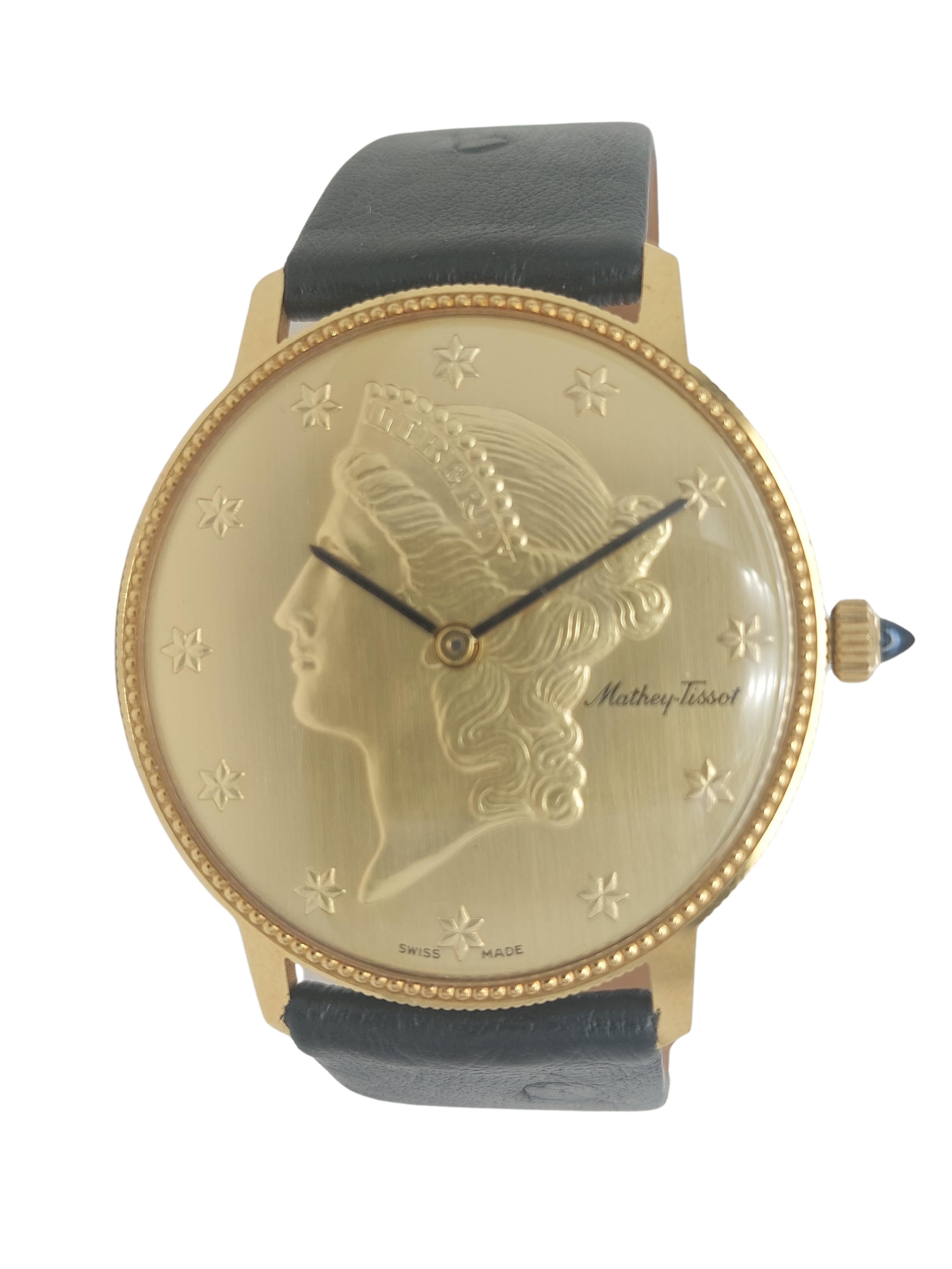 tissot 18k gold watch vintage