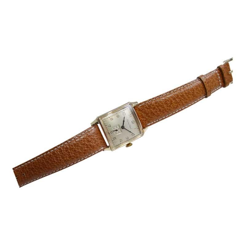 Mathey Tissot Goldgefüllte Uhr in neuem Zustand, ca. 1940er Jahre 5
