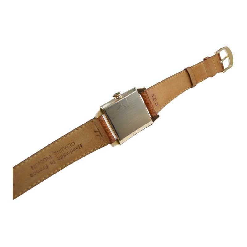 Mathey Tissot Goldgefüllte Uhr in neuem Zustand, ca. 1940er Jahre 8