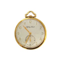 Vintage Mathey Tissot Yellow Gold Pocket Watch Owned and Worn by Jerry Lewis