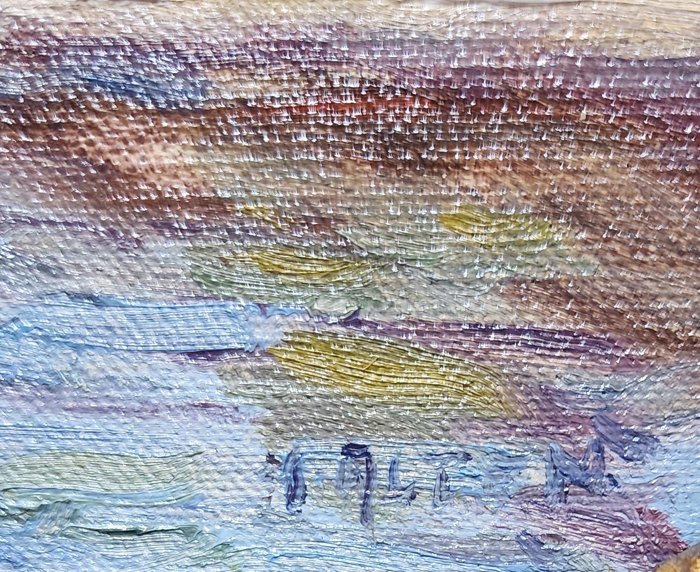 Summer Landscape with River, Grand Rapids, Michigan Artist - Painting by Mathias Alten