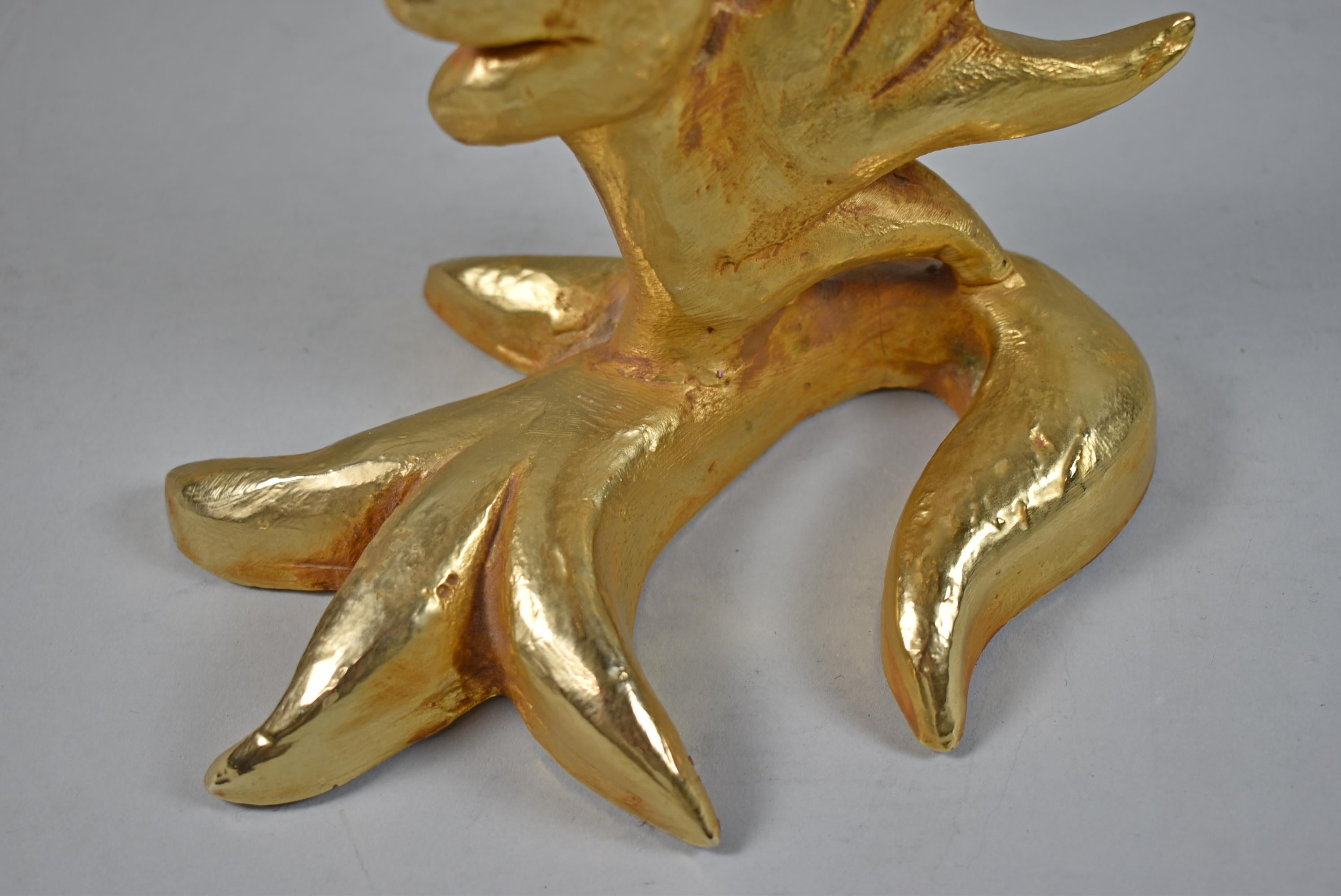 Mathias pour Fondica France, chandelier en bronze doré pour bougeoir Bon état - En vente à Toledo, OH
