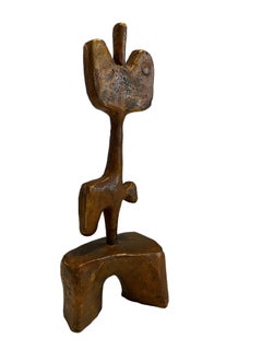 Mexican Art Abstract Brutalist Biomorphic Bronze Sculpture Mathias Goeritz