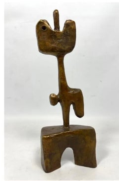 Mexican Art Abstract Brutalist Biomorphic Bronze Sculpture Mathias Goeritz 