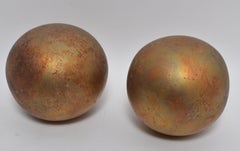 Vintage Mid Century Gold Leaf Spheres by Mathias Goeritz