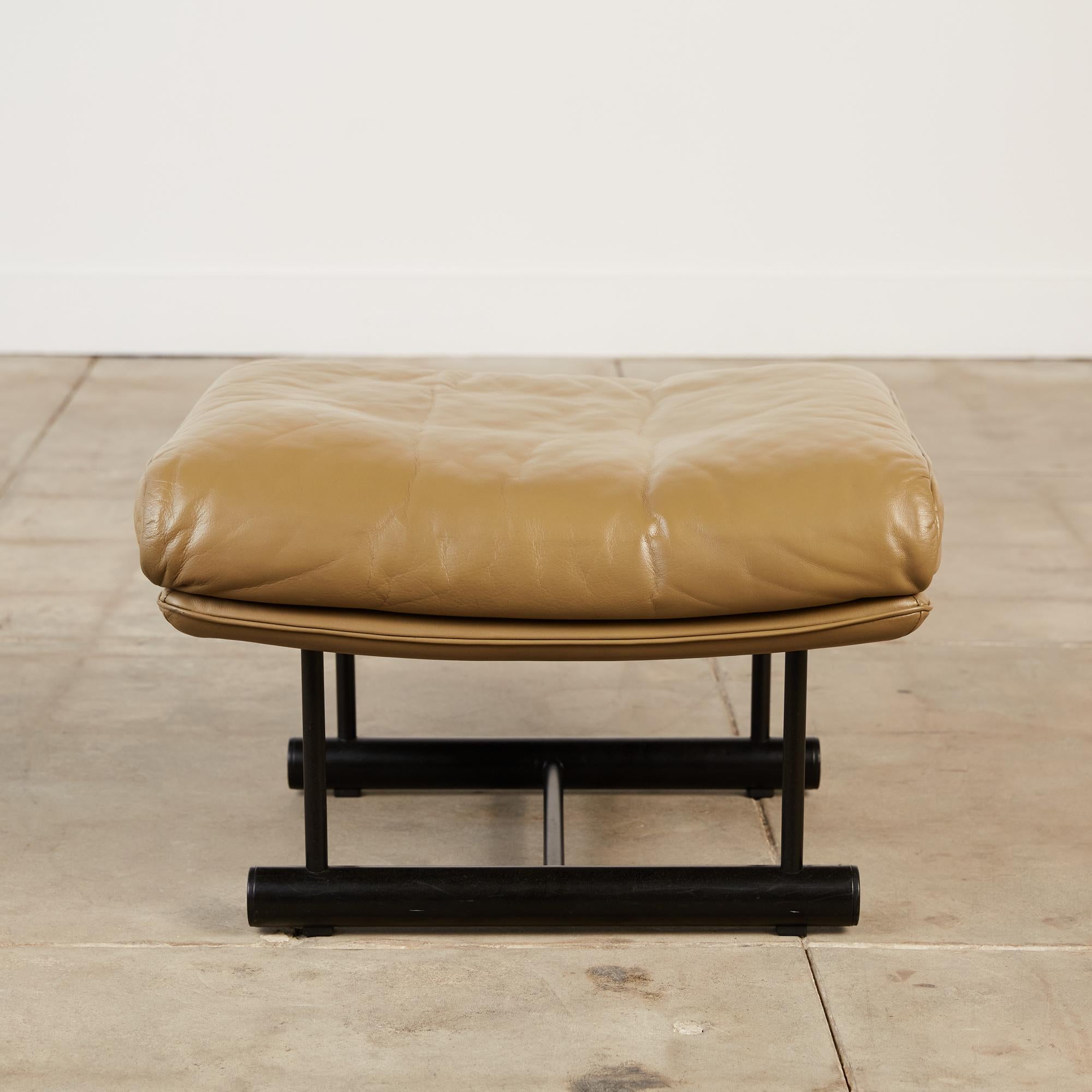 Mathias Hoffmann for Rolf Benz Leather Lounge Chair and Ottoman 2