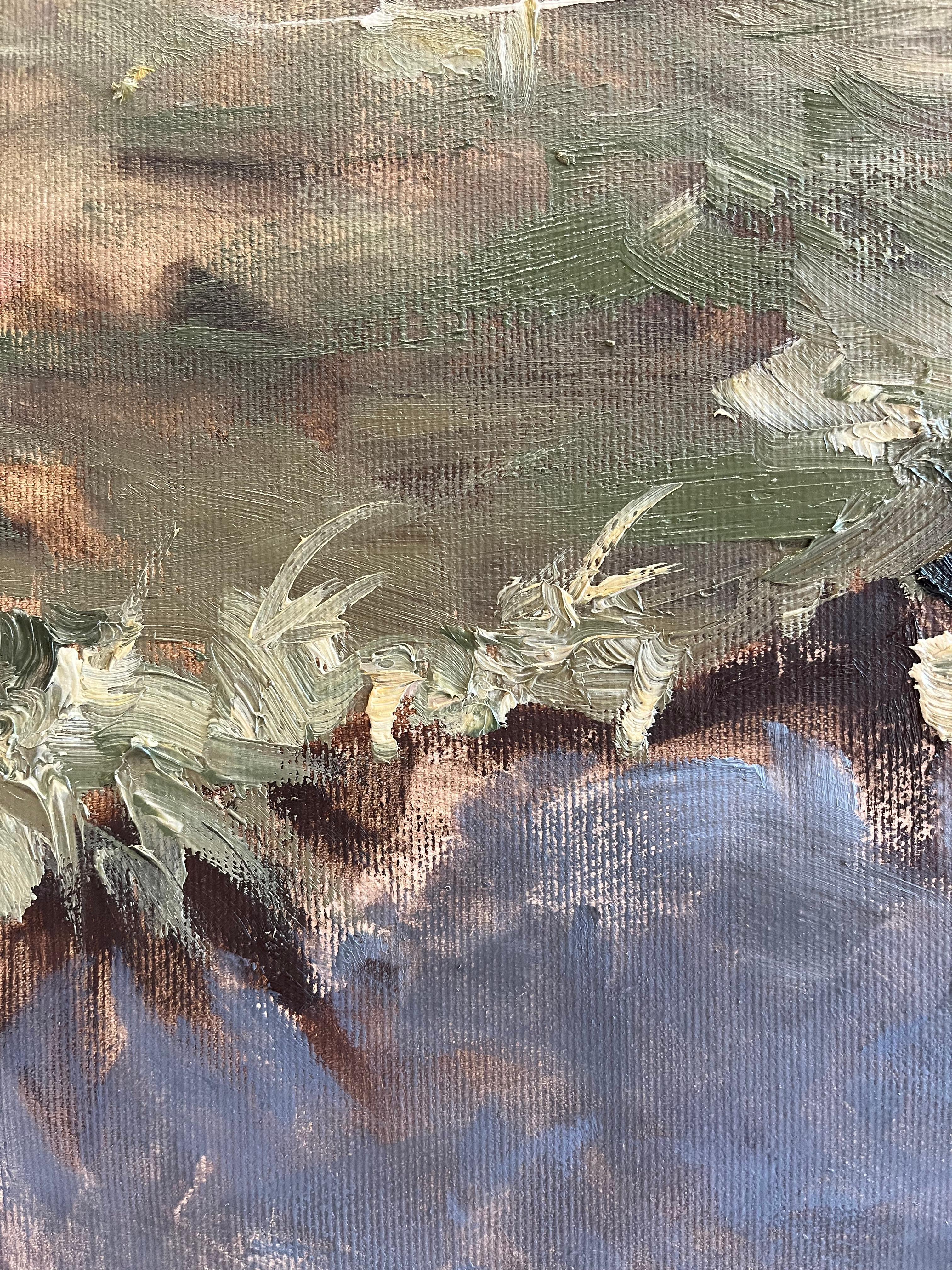 Paysage de marais impressionniste en plein air de Hambourg, Allemagne en vente 7