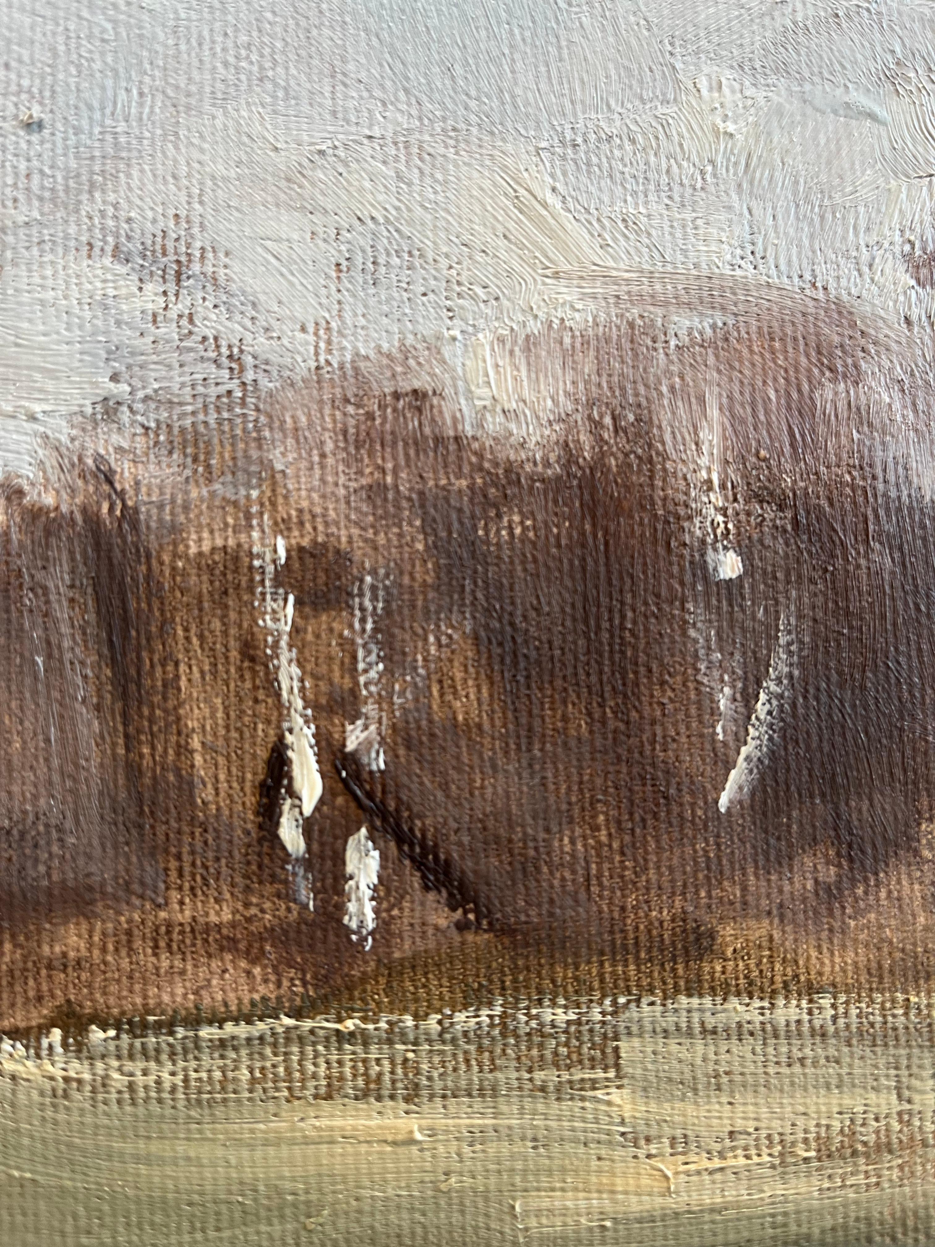 Paysage de marais impressionniste en plein air de Hambourg, Allemagne en vente 2