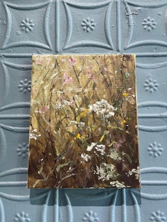 "Yarrow I" Impressionistic close-up of wildflowers in Hamburg, Germany