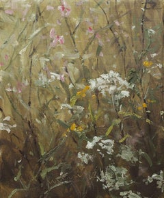"Yarrow I" Impressionistic close-up of wildflowers in Hamburg, Germany