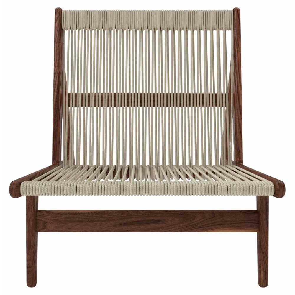 Mathias Rasmussen MR01 Initial Lounge Chair Nussbaum für Gubi (Organische Moderne) im Angebot