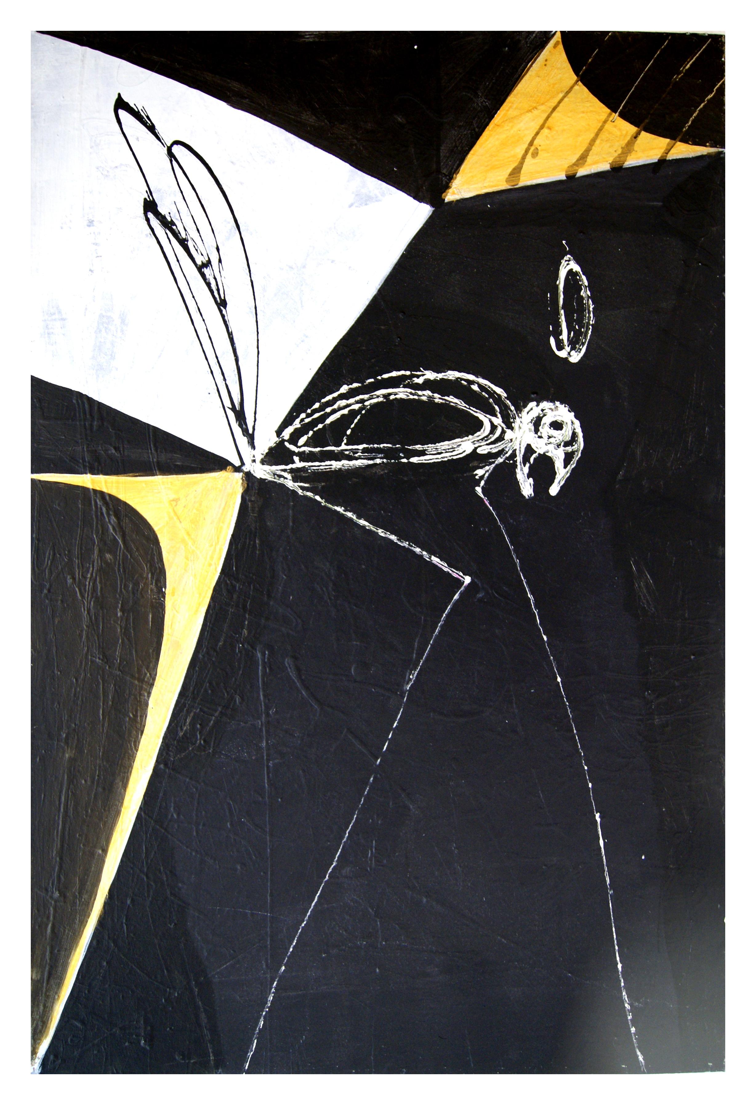 Peinture abstraite Oiseau de Wunderlich