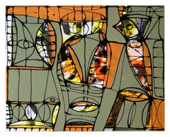 Abstract Painting - Pharaonin by Wunderlich