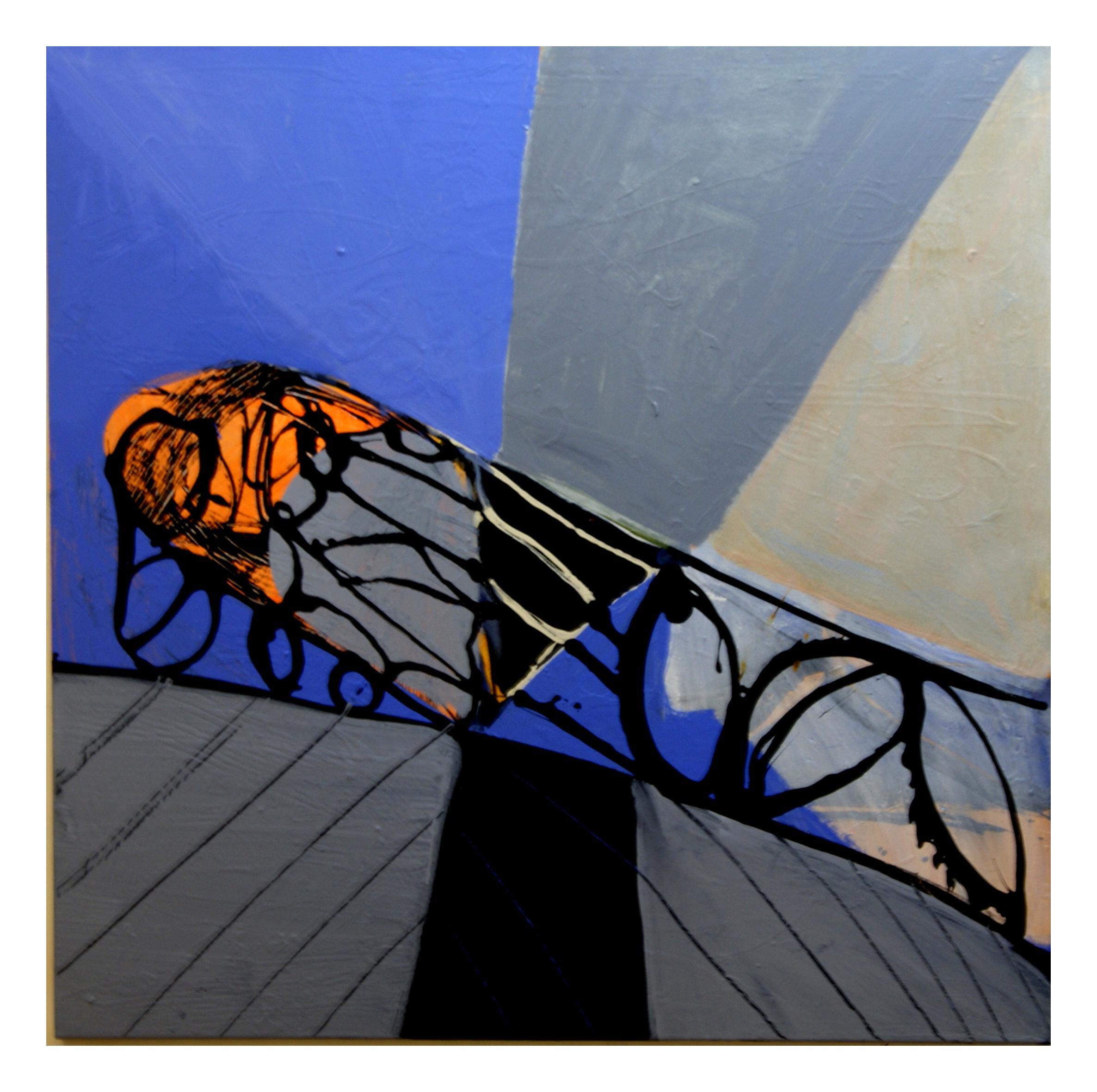 Abstract Painting di Mathias Wunderlich - Pittura astratta -  Zikade di Wunderlich