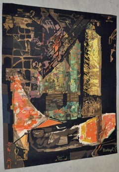 Mathieu Matégot "Nocturne" Abstract Wool Tapestry, circa 1970