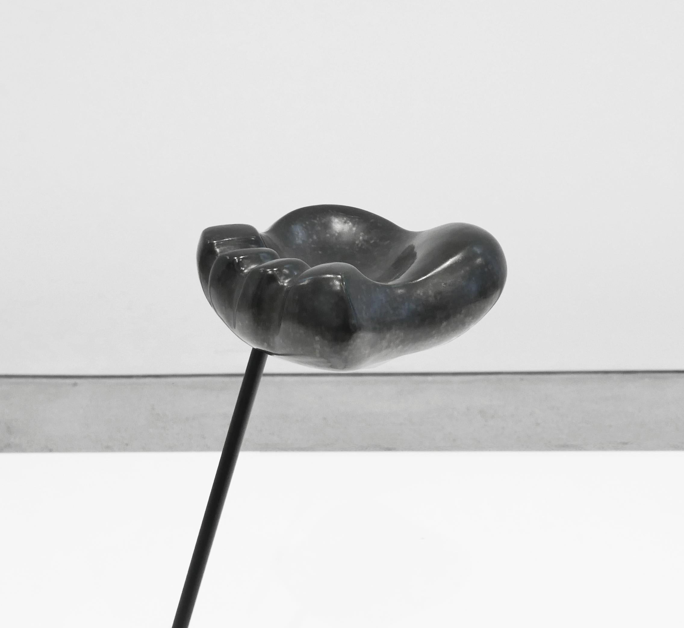 Mid-Century Modern Mathieu Matégot and Georges Jouve 'Patte D'ours' Ashtray with Stand, circa 1950