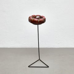 Mathieu Mategot Ashtray With Vallauris Ceramic - Circa 1950 French Design