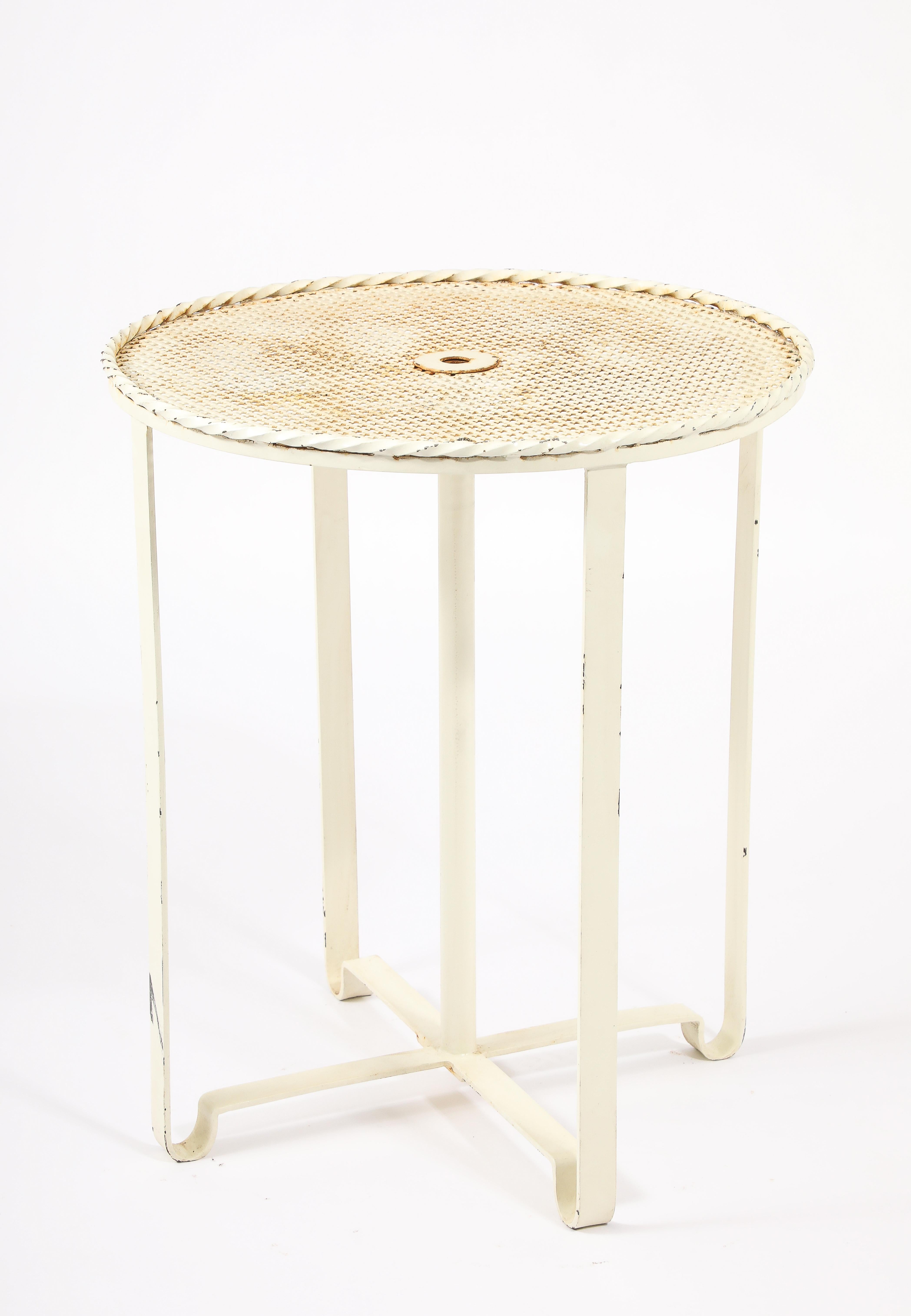 Mathieu Mategot (Att) Center Pedestal Table, France 1950's en vente 7