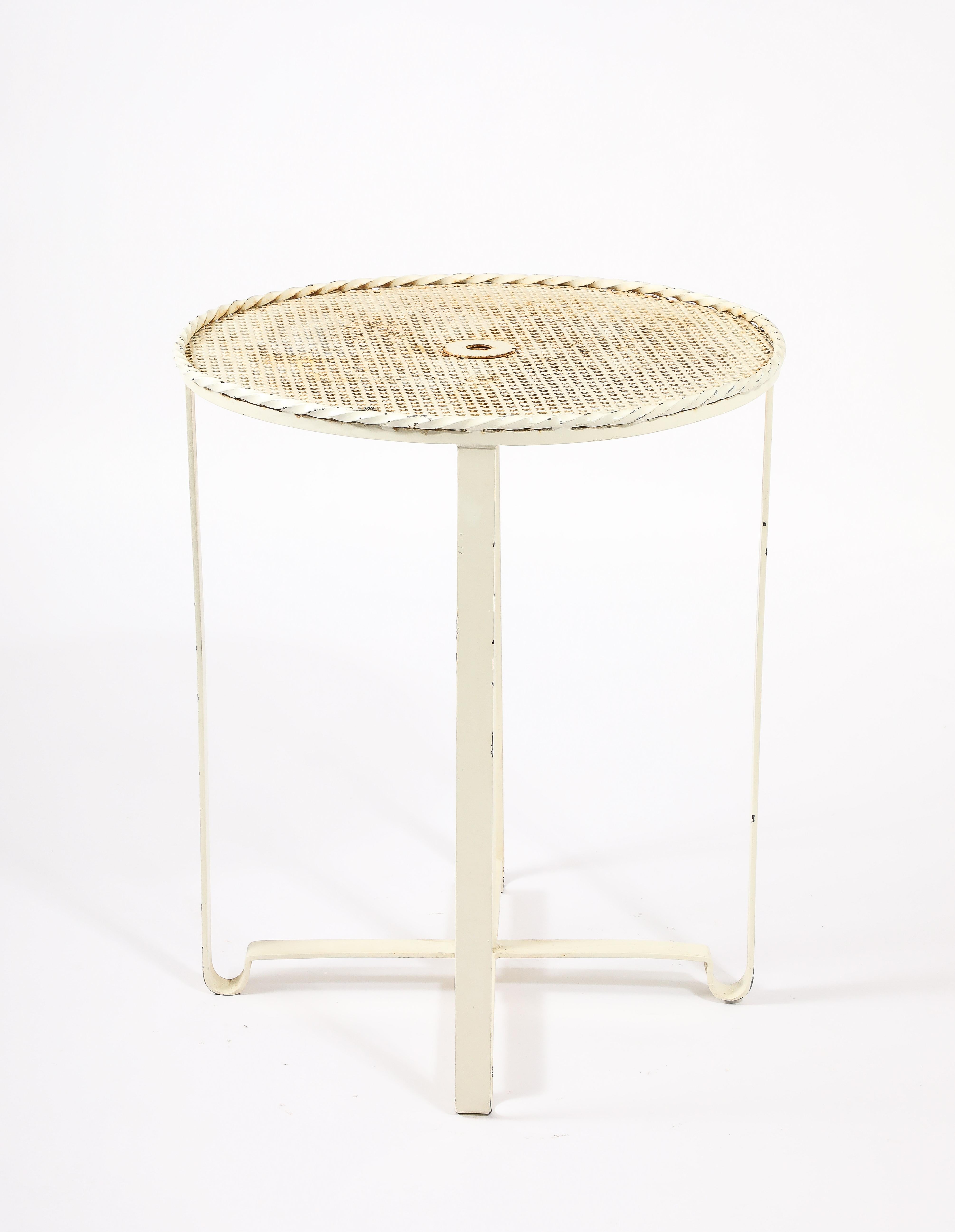 Mathieu Mategot (Att) Center Pedestal Table, France 1950's en vente 9