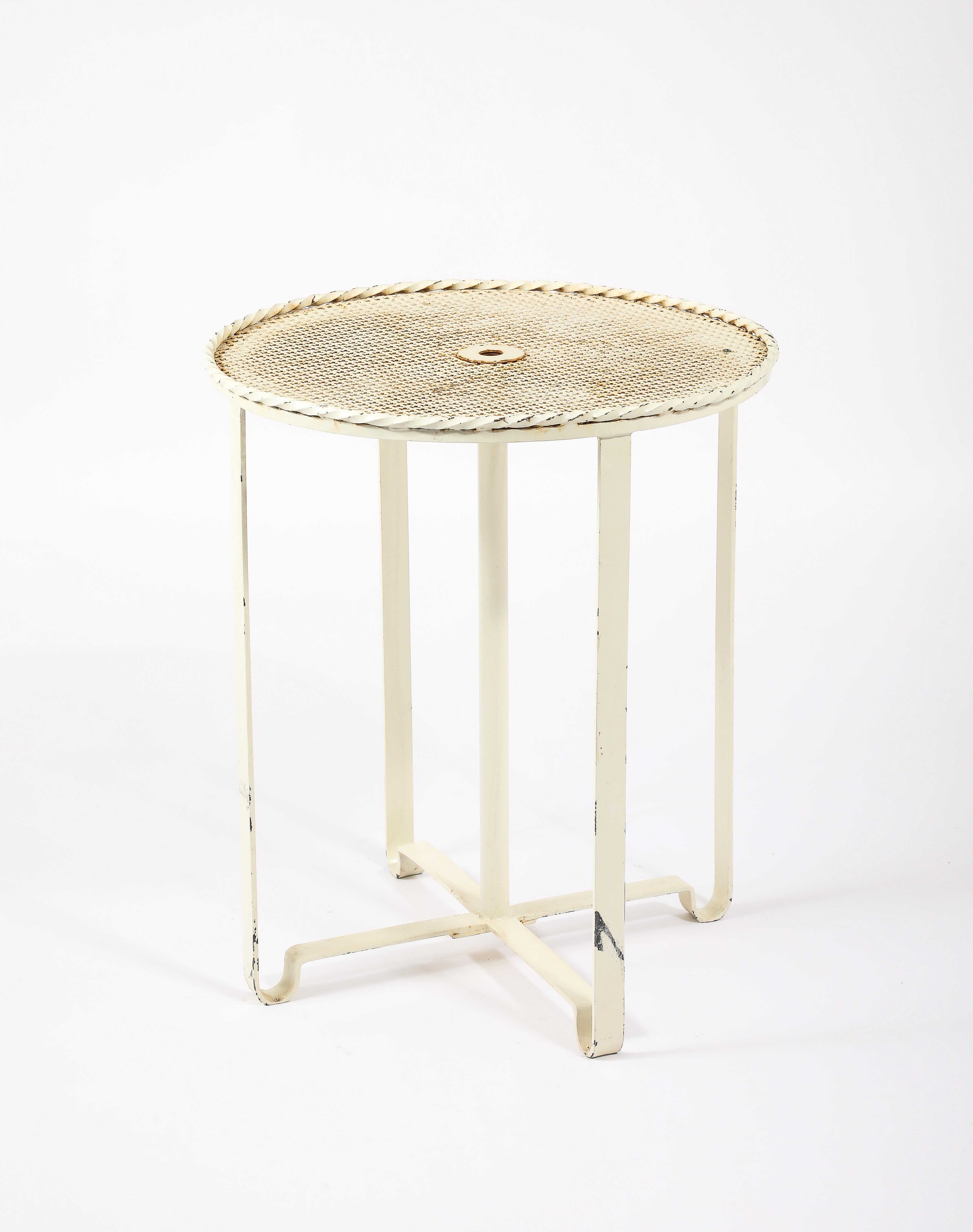 Français Mathieu Mategot (Att) Center Pedestal Table, France 1950's en vente