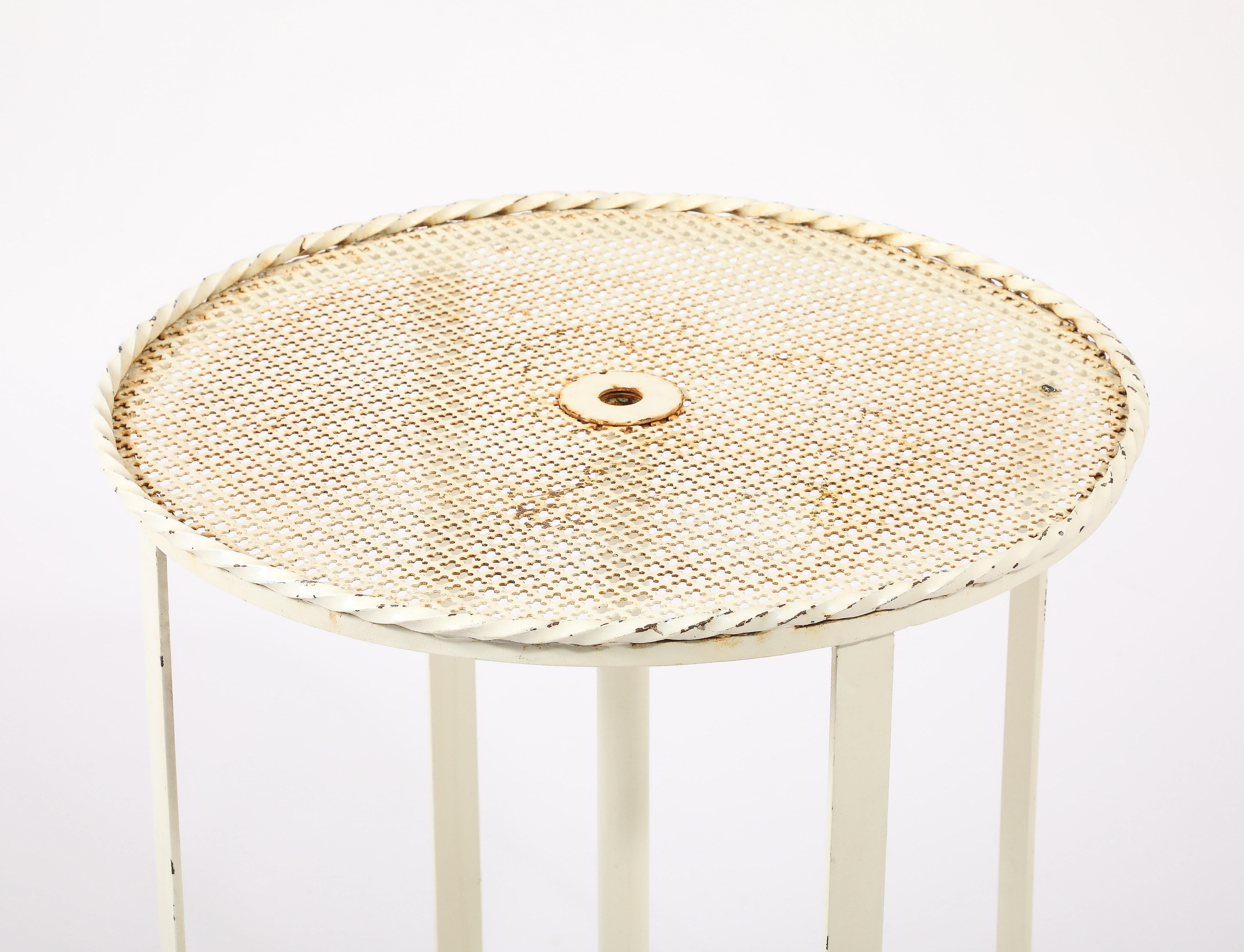 20ième siècle Mathieu Mategot (Att) Center Pedestal Table, France 1950's en vente