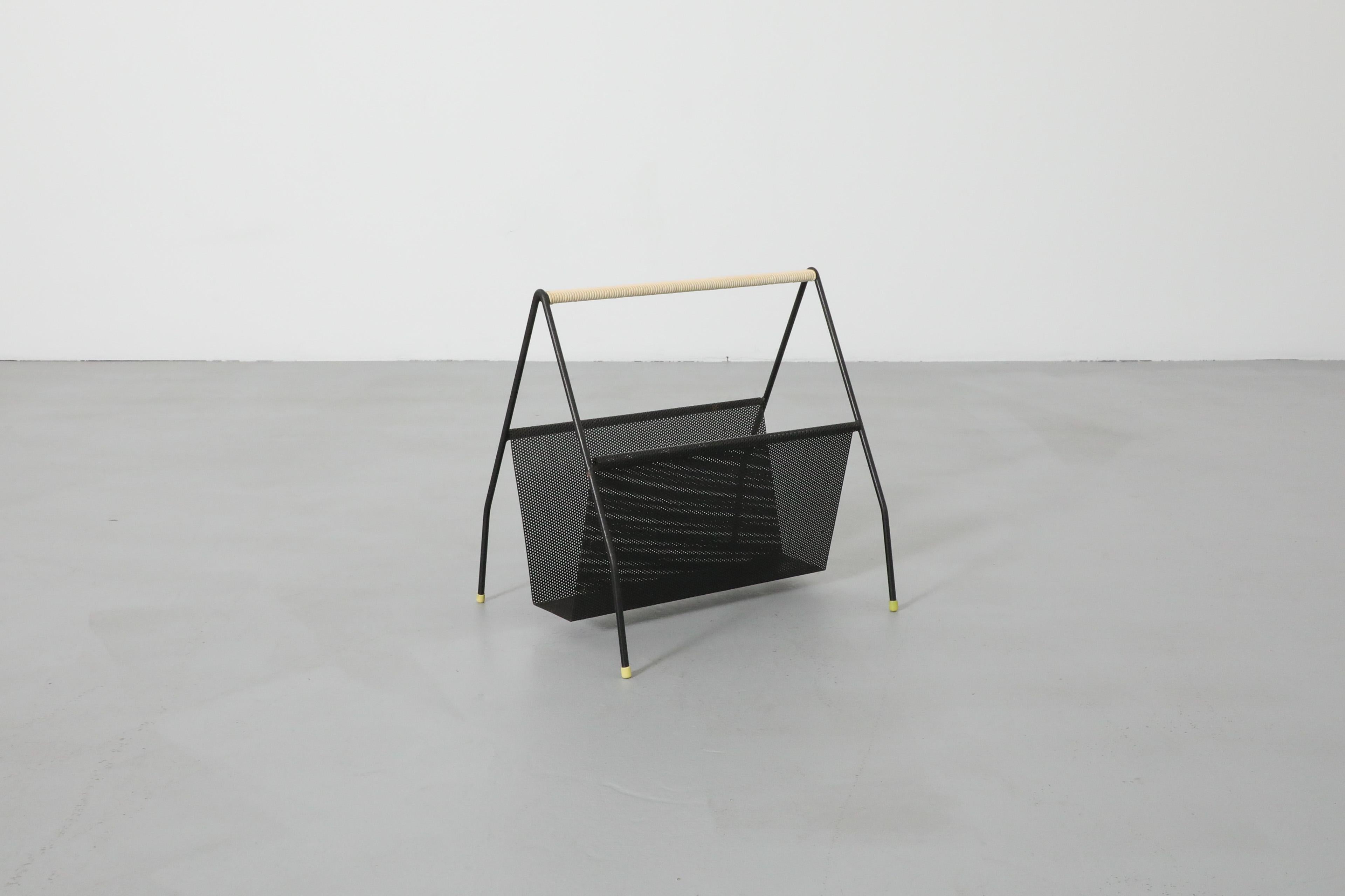 Mathieu Mategot (attr) Perforated Magazine Rack for Artimeta In Good Condition For Sale In Los Angeles, CA