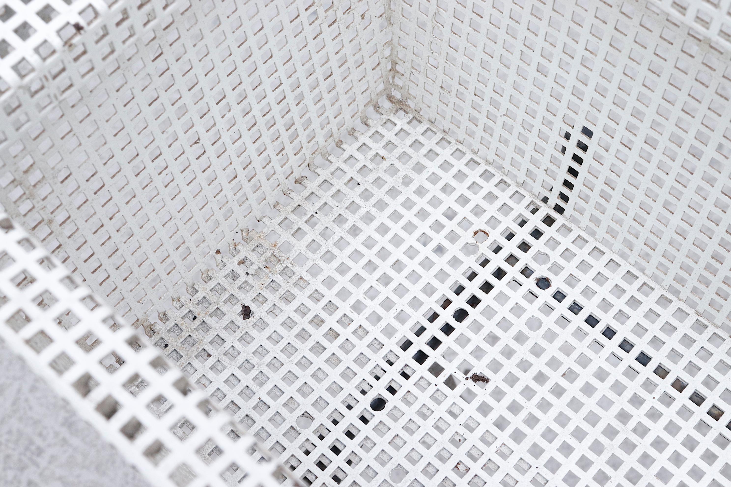 Mathieu Matégot 'Attributed' Perforated Metal Flower Box 4
